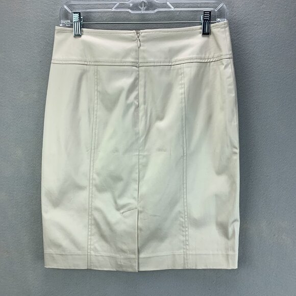 Talbots Pencil Skirt Womens 4P Khaki Lined Back Zip - Picture 3 of 12